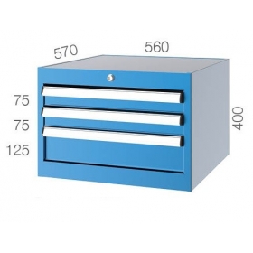 560x570 3 Çekmeceli Takım Dolabı KCD05041